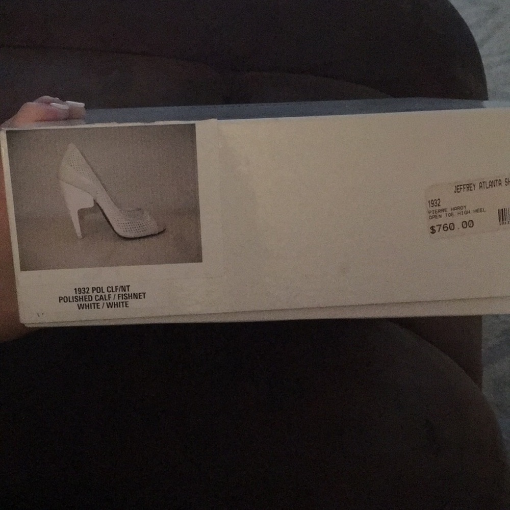 Classy white high heels